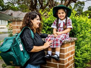 Michelle Tamaro and her daughter Aria who will start kindergarten Tuesday | CathEd Parra