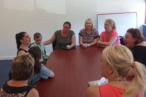 Nas meeting the parents of vision imparied students