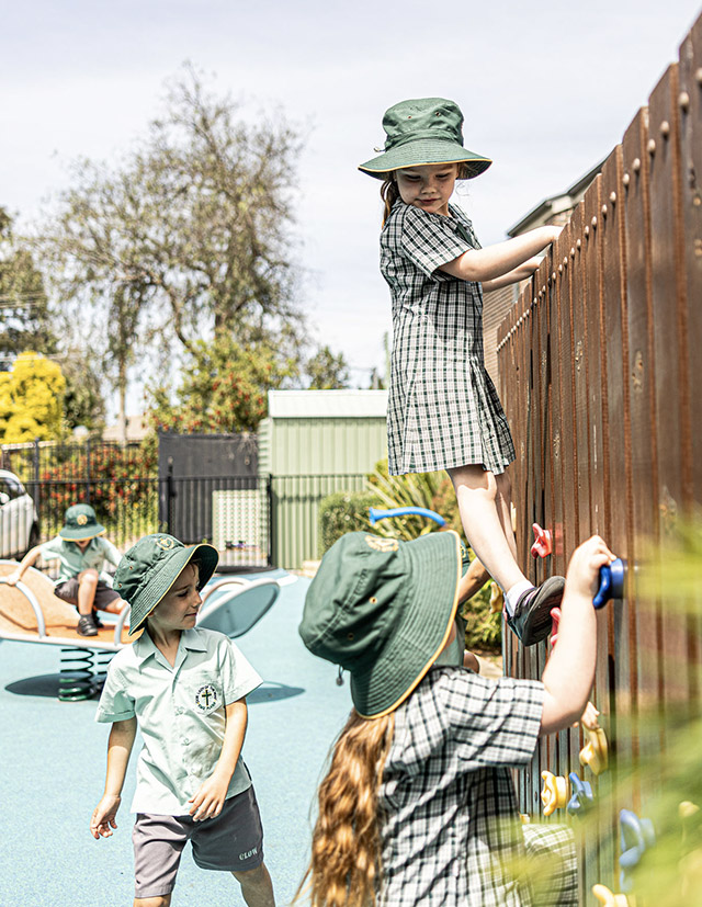 Students playing at Our Lady of the Way Catholic Primary Emu Plains