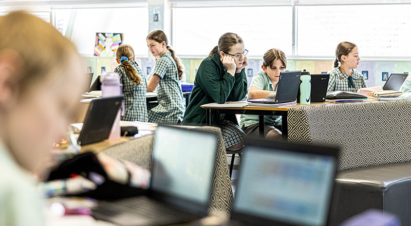 Classroom learning at Our Lady of the Way Catholic Primary Emu Plains
