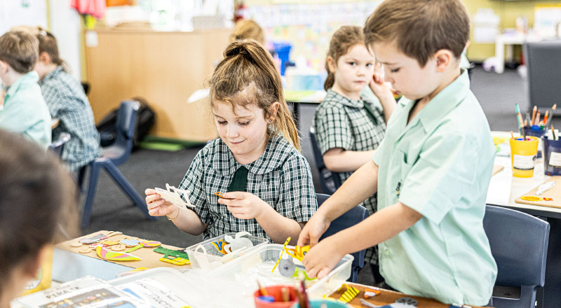 Students learning at Our Lady of the Way Catholic Primary Emu Plains