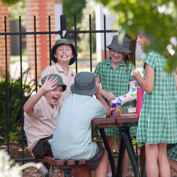 Students from Our Lady of the Way Catholic Primary Emu Plains