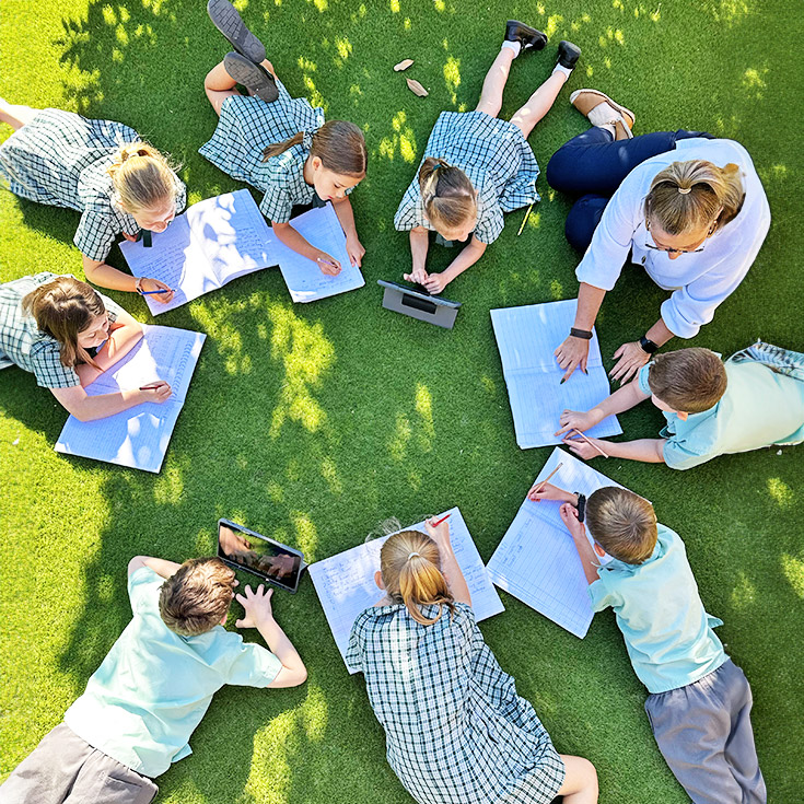 Outside learning at Our Lady of the Way Primary Emu Plains