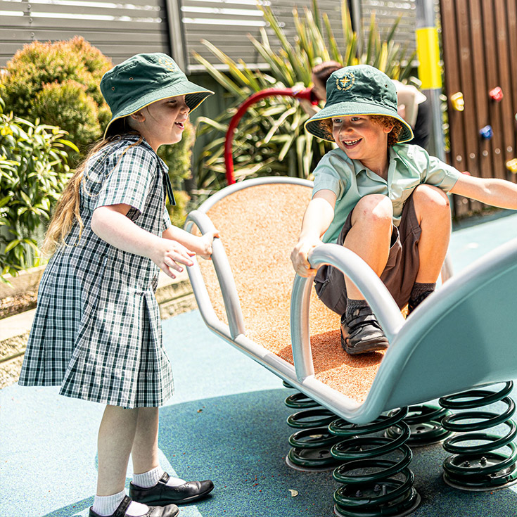 Students playing at Our Lady of the Way Catholic Primary Emu Plains