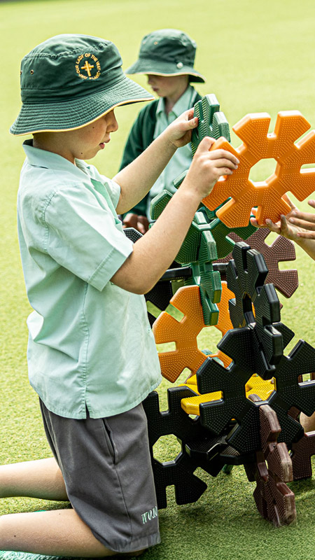 Students playing at Our Lady of the Way Catholic Primary Emu Plains