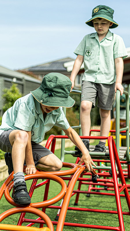 Students playing at Our Lady of the Way Catholic Primary Emu Plains