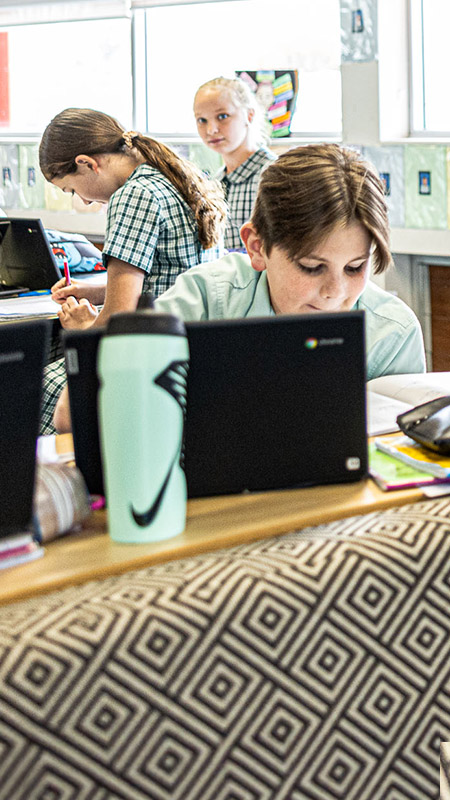 Students learning at Our Lady of the Way Catholic Primary Emu Plains