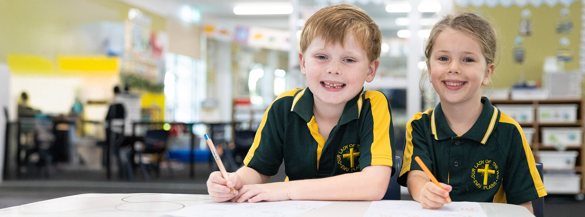 Happy students at Our Lady of the Way Catholic Primary Emu Plains