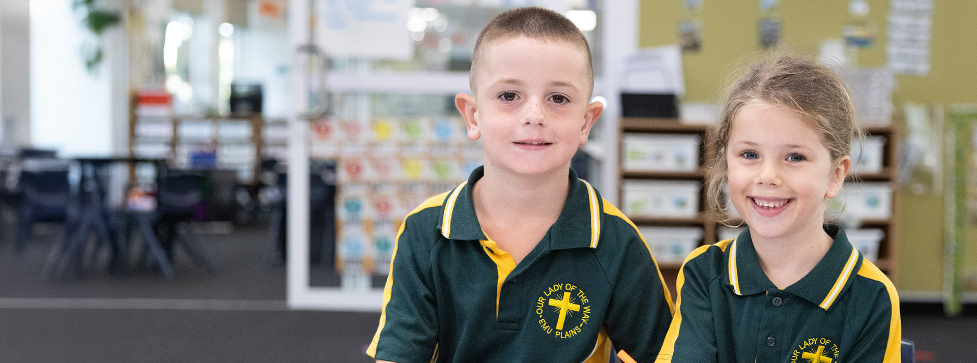 Happy students at Our Lady of the Way Catholic Primary Emu Plains